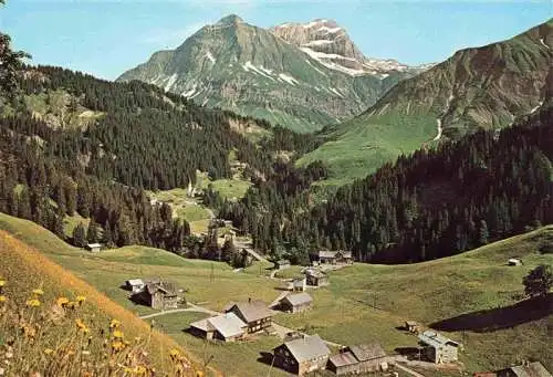 AK / Ansichtskarte  Schroecken_1300m_Nesslegg_Bregenzer_Wald_Vorarlberg_AT mit Mohnenfluh