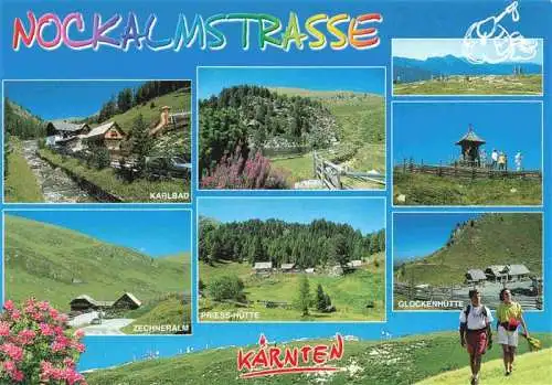 AK / Ansichtskarte  Nockberge_Kaernten Nockalmstrasse Karlbad Panorama Zechneralm Priesshuette Glockenhuette