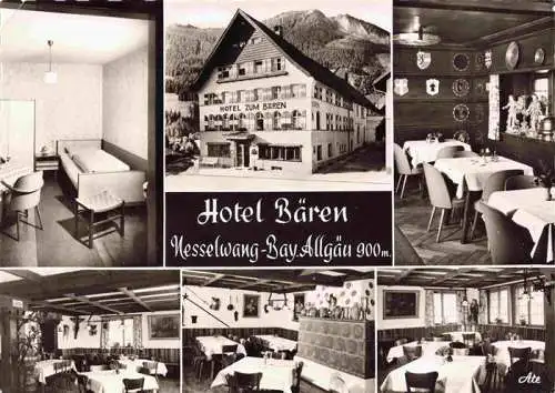 AK / Ansichtskarte 73995318 Nesselwang_Allgaeu_Bayern Hotel zum Baeren Gastraeume