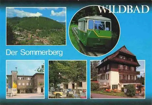 AK / Ansichtskarte  WILDBAD__Schwarzwald Sommerberg Bahnhof Eisenbahn Hotel Terrasse