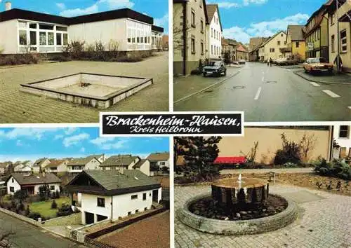 AK / Ansichtskarte 73995342 Hausen_Brackenheim Schule Strassenpartie Ortsansicht Brunnen