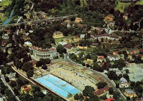 AK / Ansichtskarte  Baden__Wien_AT Thermal Strandbad Kurhotel Esplanade Fliegeraufnahme