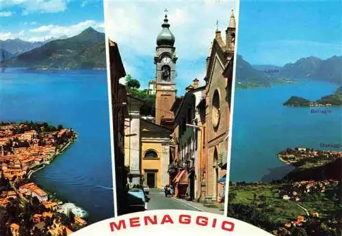 AK / Ansichtskarte  Menaggio_Lago_di_Como_Lombardia_IT Fliegeraufnahmen Ortsmotiv