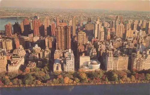 AK / Ansichtskarte 73995422 NEW_YORK_City_USA Aerial view of the Solomon R Guggenheim Museum