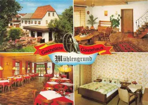 AK / Ansichtskarte  Heuchelheim-Klingen Gaststaette Muehlengrund Gaestehaus Gastraeume Zimmer