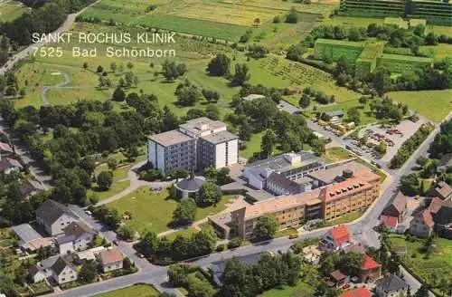 AK / Ansichtskarte  Mingolsheim St Rochus Klinik Fliegeraufnahme