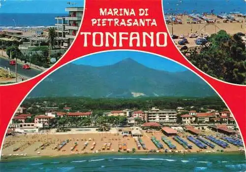 AK / Ansichtskarte 73995494 MARINA_DI_PIETRASANTA_Lucca_Toscana_IT Tofano Strand Fliegeraufnahme