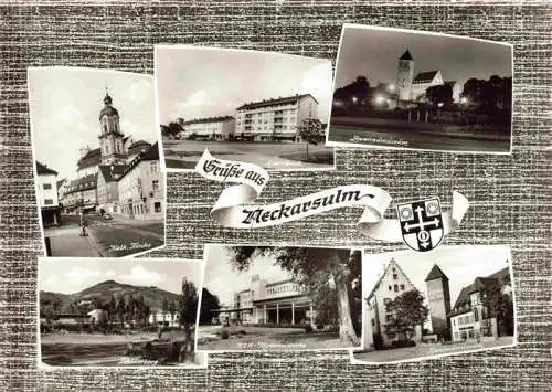 AK / Ansichtskarte  Neckarsulm_BW Kath Kirche Scheuerberg Amorbach NSU Motorenwerke Zweiradmuseum