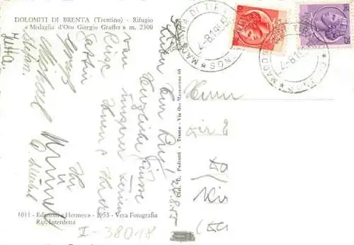 AK / Ansichtskarte  Brentagruppe_Dolomiti_IT Rifugio Medaglia d'Oro Girogio Graffer