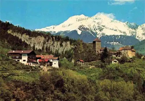 AK / Ansichtskarte  Dorf-Tirol_Suedtirol_IT Gasthof Pension Kronsbuehel St Peter Kirche