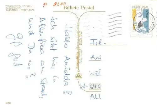 AK / Ansichtskarte  Albufeira_PT Praia de San Rafael Fliegeraufnahme