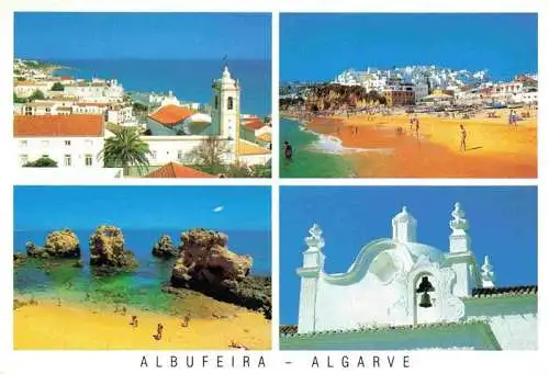 AK / Ansichtskarte 73995546 Albufeira_PT Strandpartien Kirche