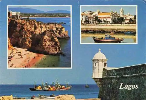 AK / Ansichtskarte  Lagos_Algarve_Faro_PT Fliegeraufnahme Teilansichten