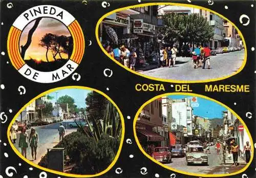 AK / Ansichtskarte  Pineda_de_Mar_ES Costa del Maresme Strassenpartien