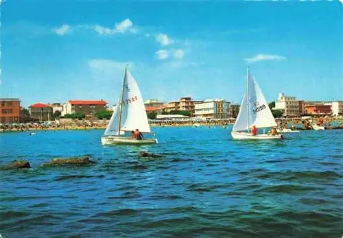 AK / Ansichtskarte 73995591 Torre_Pedrera_RIMINI_IT Panorama Segelboote