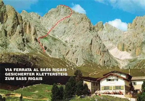 AK / Ansichtskarte  Regensburgerhuette_St_Christina_Groeden_Suedtirol_IT Rifugio Firenze Klettersteig zum Sass Rigais