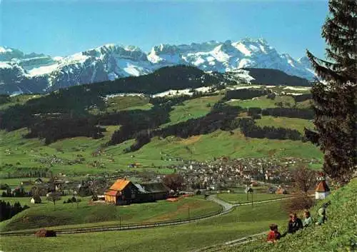 AK / Ansichtskarte  Appenzell_IR Blick auf Sollegg Klosterspitz und Saentiskette