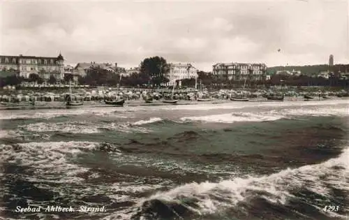 AK / Ansichtskarte  AHLBECK_HERINGSDORF_Insel_Usedom_Ostseebad Strand