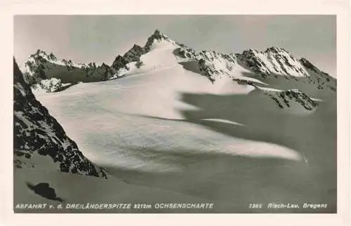 AK / Ansichtskarte  Dreilaenderspitze_3212m_Silvretta_AT mit Ochsenscharte