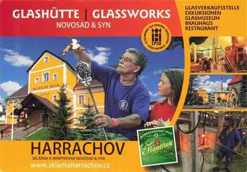 AK / Ansichtskarte  Harrachov_Harrachsdorf_CZ Glashuette Novosad und Syn Glasmuseum Brauhaus Restaurant