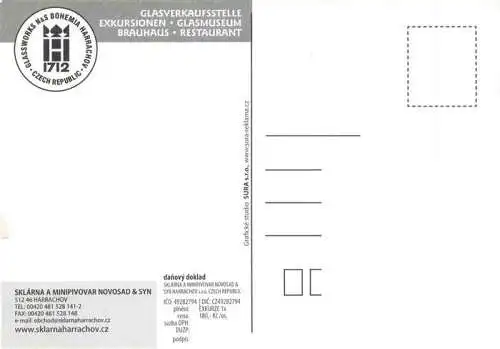 AK / Ansichtskarte  Harrachov_Harrachsdorf_CZ Glashuette Novosad und Syn Glasmuseum Brauhaus Restaurant