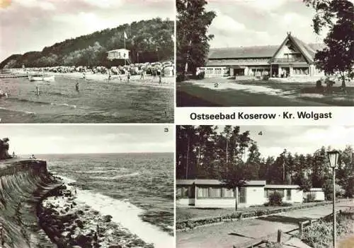 AK / Ansichtskarte  KOSEROW_Ostseebad_Usedom Strand Forstferienobjekt Damerow Streckelbergmauer