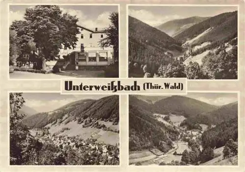 AK / Ansichtskarte  Unterweissbach_Thueringen Gasthaus Teilansichten Panorama