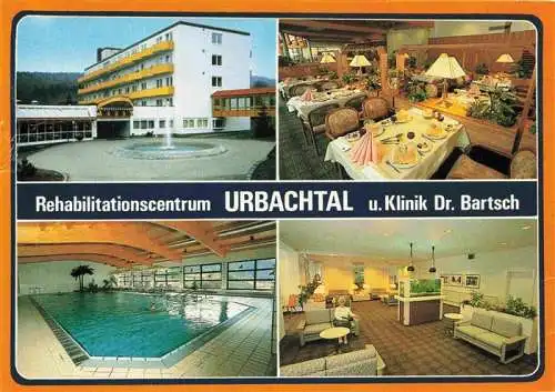 AK / Ansichtskarte  Neukirchen_Knuellgebirge Rehabilitationszentrum Urbachtal Klinik Dr. Bartsch Restaurant Hallenbad