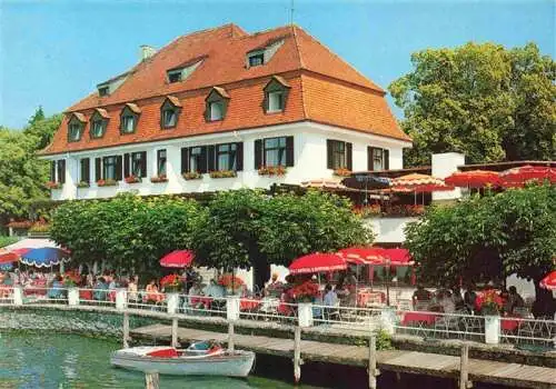 AK / Ansichtskarte  Berg_Starnberg Strandhotel Schloss Berg Terrasse am Starnberger See