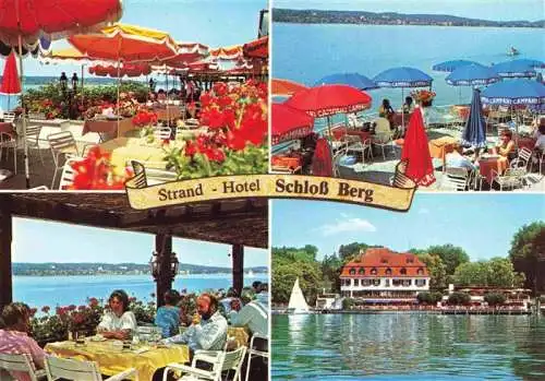 AK / Ansichtskarte  Berg_Starnberg Strandhotel Schloss Berg Freiterrasse Starnberger See