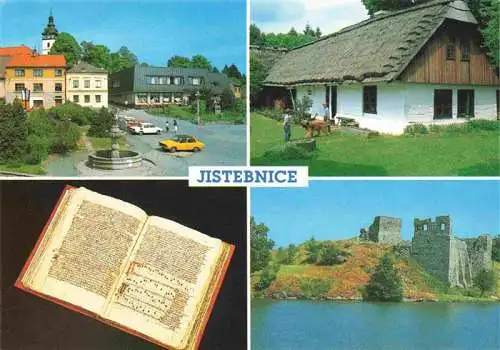 AK / Ansichtskarte 73995884 Jistebnice Namesti v Jistebnici Chalupa v Ounzu Justebnicky kancional Zricenina hradu Borotin