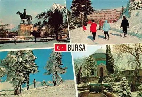 AK / Ansichtskarte  Yesil_Bursa_TK Atatuerk Denkmal Gruene Tuerbe und Uludag