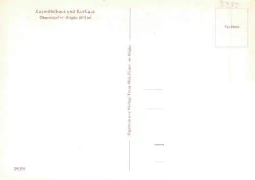 AK / Ansichtskarte  OBERSTDORF Kurmittelhaus und Kurhaus
