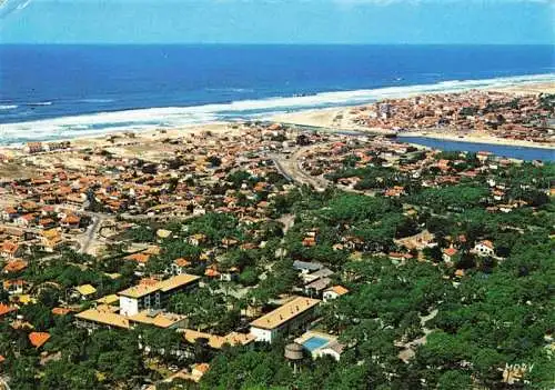 AK / Ansichtskarte  Mimizan_Plage_40_Landes Vue generale aerienne La plage Sud et la plage Nord