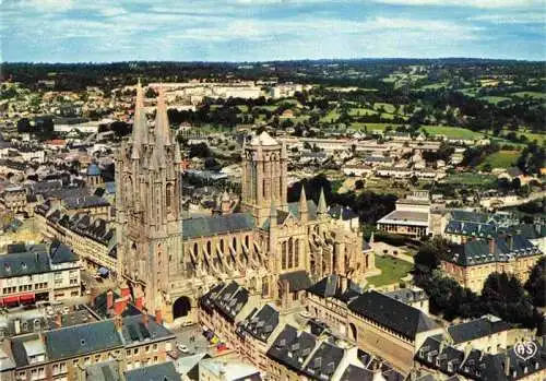 AK / Ansichtskarte  Coutances_50_Manche La Cathedrale Notre Dame Vue aerienne