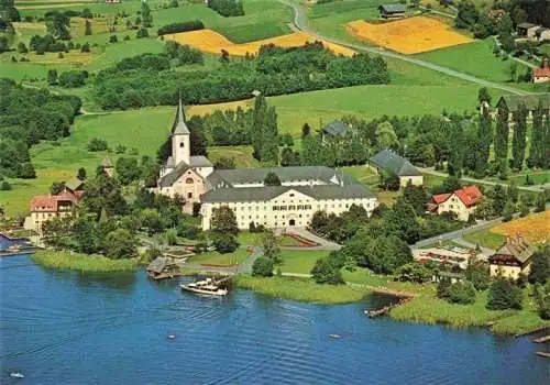 AK / Ansichtskarte  Ossiach_Ossiachersee_Kaernten_AT Ehem Benediktinerstift Fliegeraufnahme