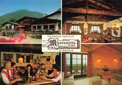 AK / Ansichtskarte 73996023 St_Gallenkirch_Vorarlberg_AT Cafe Restaurant Appartements Gastraeume