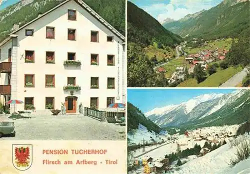 AK / Ansichtskarte  Flirsch_am_Arlberg_Tirol_AT Pension Tucherhof Panorama