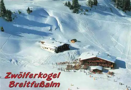 AK / Ansichtskarte 73996081 Hinterglemm_Saalbach_Pinzgau_Pongau_AT Zwoelferkogel Breitfussalm Fliegeraufnahme