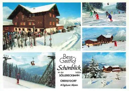 AK / Ansichtskarte  OBERSTDORF Berggasthof Schoenblick Soellereckbahn Panorama