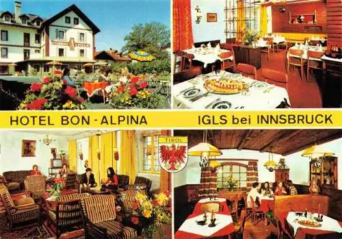 AK / Ansichtskarte  Igls_Jgls_Innsbruck_Tirol_AT Hotel Bon Alpina Gastraeume Terrasse