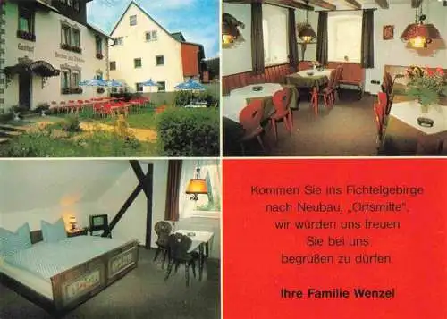 AK / Ansichtskarte  Neubau_Fichtelberg Pension Zum Fichtelsee Gastraum Zimmer