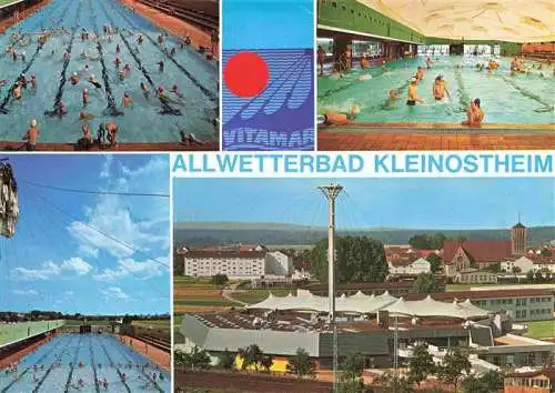 AK / Ansichtskarte  Kleinostheim Allwetterbad Sprungturm Kinderbecken Panorama Hallenbad