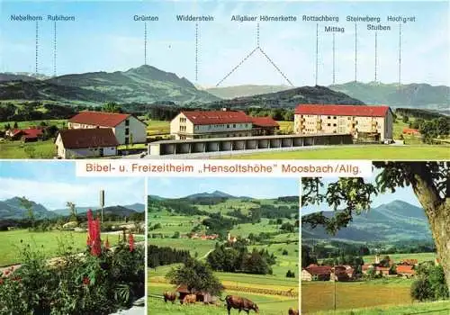 AK / Ansichtskarte  Moosbach_Oberallgaeu_Sulzberg Bibel und Freizeitheim Hensoltshoehe Panorama