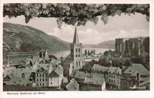 AK / Ansichtskarte 73996163 Bacharach_Rhein Ortsansicht mit Kirche Wernerkapelle