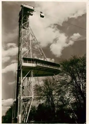 AK / Ansichtskarte  Landesausstellung_Zuerich_1939 Zuerichsee Schwebebahn Turm Restaurant