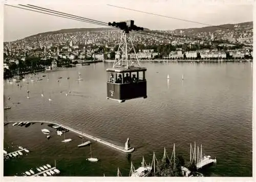 AK / Ansichtskarte  Landesausstellung_Zuerich_1939 Zuerichsee Schwebebahn