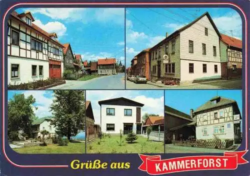 AK / Ansichtskarte  Kammerforst Eichsfelder Strasse Gaststaette Brauner Hirsch Forsthaus Gemeindeverwaltung Gaststaette Rettelbusch