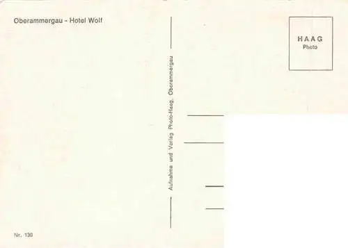AK / Ansichtskarte  OBERAMMERGAU Hotel Wolf Trachtenkapelle