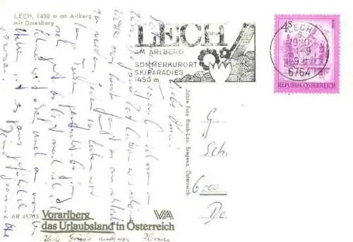 AK / Ansichtskarte  Lech_Vorarlberg_AT mit Omesberg und Hasenfluh